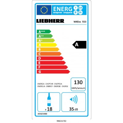 Liebherr wkees 553 GrandCru cantinetta incasso h 45