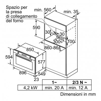 Neff l2ach7mn0 four encastrable multifonction 90 cm