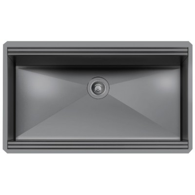 Foster 1034 856 Single bowl sink Milanello Anthracite Gun Metal undermount 80 cm