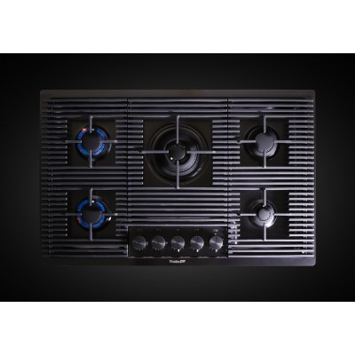 Foster 7682 006 Milanello gun metal piano cottura gas 80 cm antracite