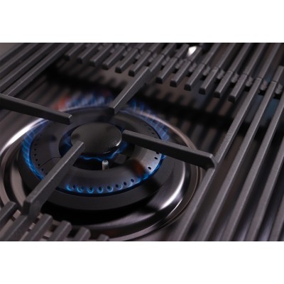 Foster 7682 006 Milanello gun metal piano cottura gas 80 cm antracite