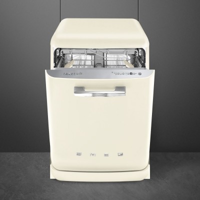 Smeg lvfabcr3 50's Style lavastoviglie libera installazione panna