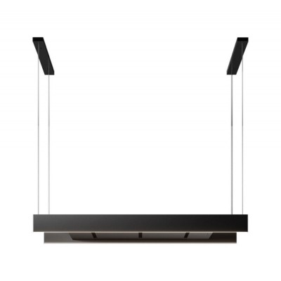 Falmec Light cappa isola 180 cm nero opaco
