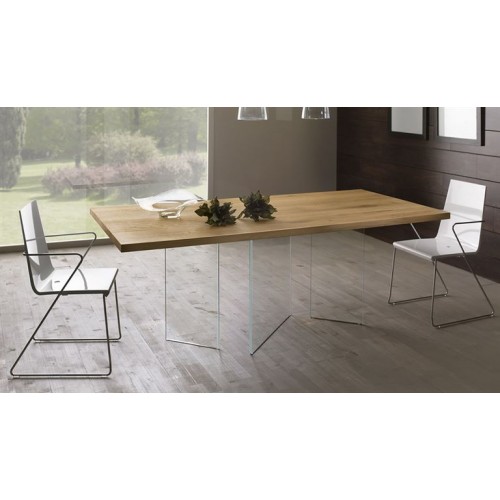 Tavolo moderno legno rovere...