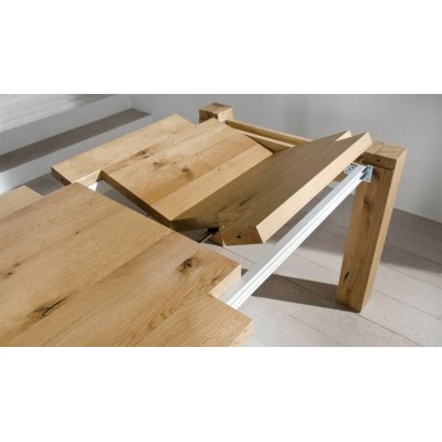 Conarte   Modern table extendable handcrafted solid oak wood