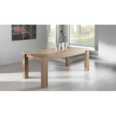 Tavolo allungabile legno rovere massello artigianale