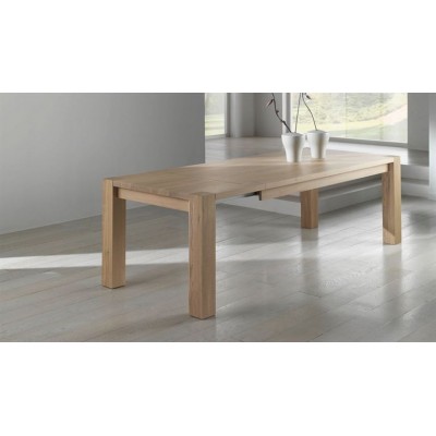 Tavolo allungabile legno rovere massello artigianale