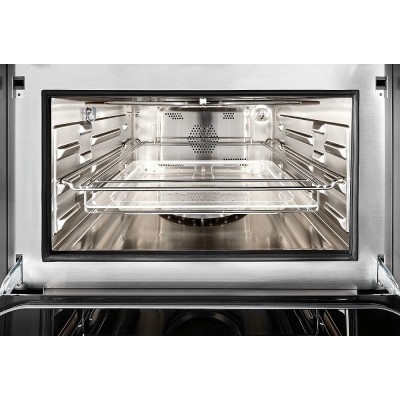 Ilve 645stchsw Professional Plus forno combinato microonde vapore vetro nero
