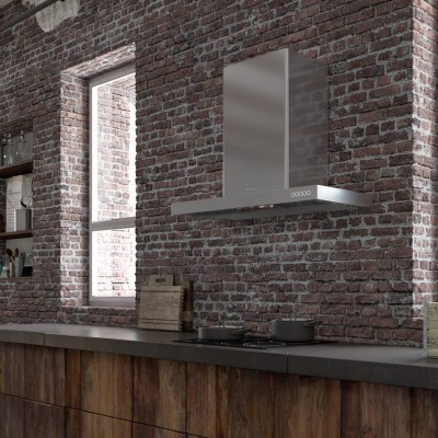 Faber luft hotte murale 120 cm inox
