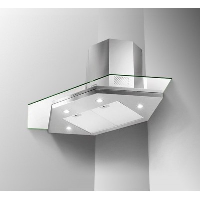 Faber Premio cappa angolo 90 cm acciaio inox - vetro
