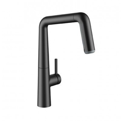 Kwc Kio 10.481.002.176fl miscelatore a leva matt black cucina + doccino