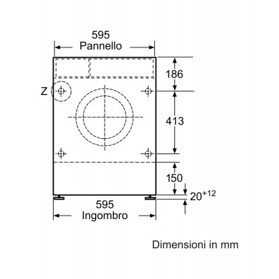 Siemens wk14d542eu Lavasciuga incasso scomparsa totale 60 cm
