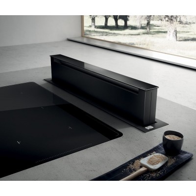 Elica Pandora gme bl/a/90 cappa da piano downdraft 90 cm vetro nero