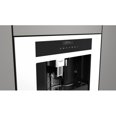 Machine à café encastrable en verre blanc Fulgor fcm 4500 tf wh