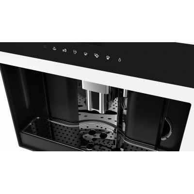 Machine à café encastrable en verre blanc Fulgor fcm 4500 tf wh