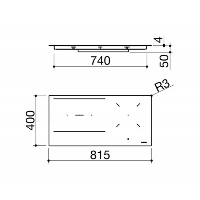 Barazza 1pidc90n piano induzione 90 cm vetroceramica nero
