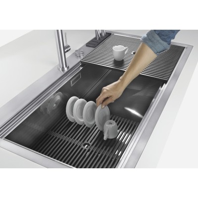 Foster 1025 050 Milano Lavello monovasca 85 cm acciaio