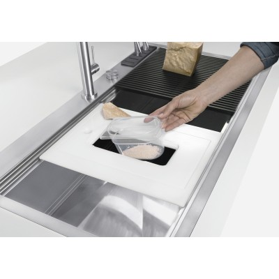 Foster 1025 050 Milano Lavello monovasca 85 cm acciaio