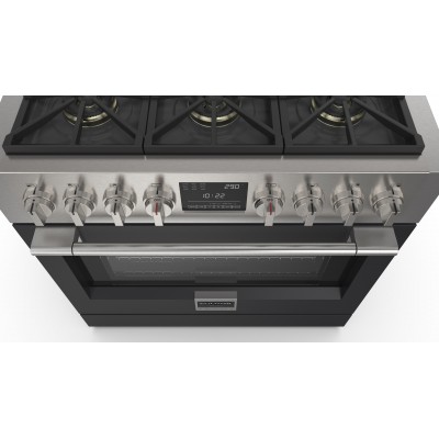 Fulgor fsrc 3606 p mg ed 2f mbk cucina professionale gas sofia 91cm acciaio nero
