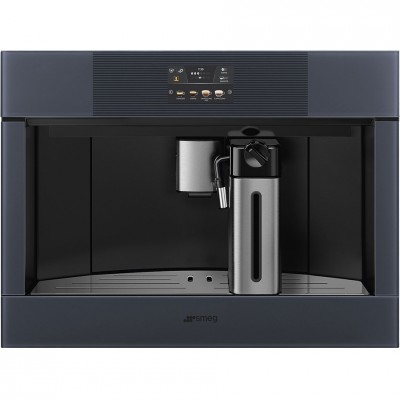 Smeg cms4104g macchina caffè da incasso h 45 cm vetro grigio
