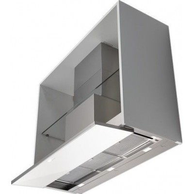 Falmec move cappa incasso 90 cm acciaio inox + vetro bianco
