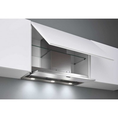 Falmec move cappa incasso 120 cm acciaio inox + vetro bianco
