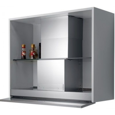 Falmec move cappa incasso 120 cm acciaio inox + vetro bianco