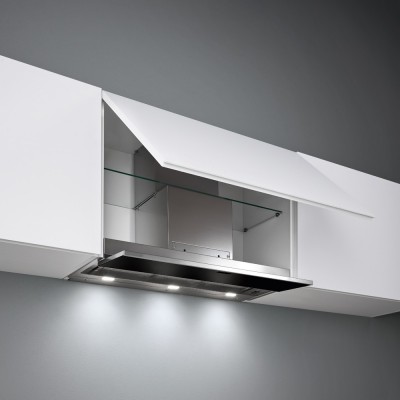 Falmec move cappa incasso 120 cm acciaio inox + vetro nero