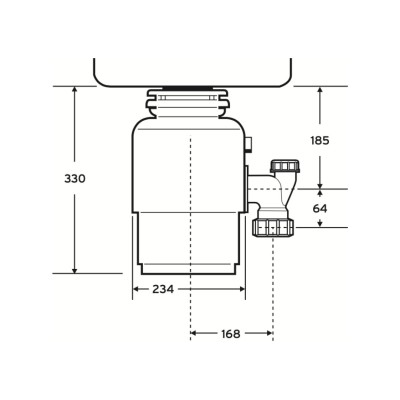 Insinkerator Evolution 200 dissipatore ecologico sotto lavello + tappo salvaposate