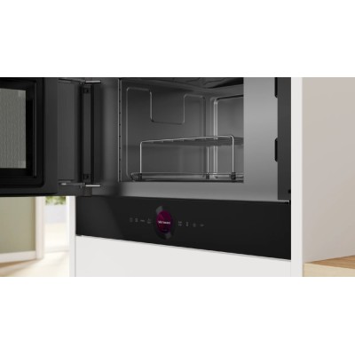 Bosch ber7321b1 Serie 8 forno microonde incasso h 39 cm vetro nero