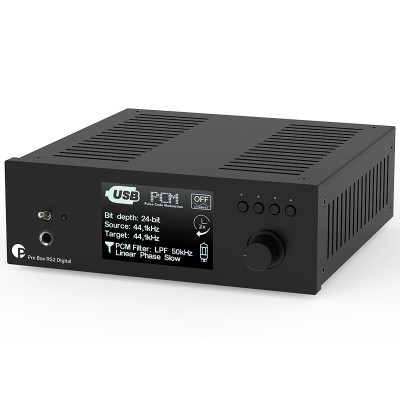 Pro-Ject Pre Box RS2 Digital preamplificatore convertitore D/A nero