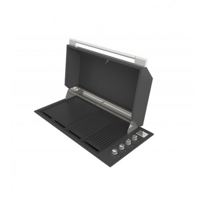 Fulgor fobq 1000 g mbk barbecue a gas professionale incasso 105 cm nero