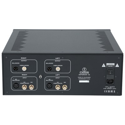 Canor Asterion V2 preamplificatore phono a valvole MM - MC nero