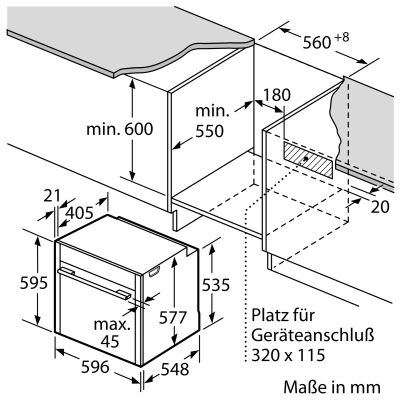 Neff b64cs71n0 N90 eingebauter 60cm Multifunktions-Pyrolyseofen