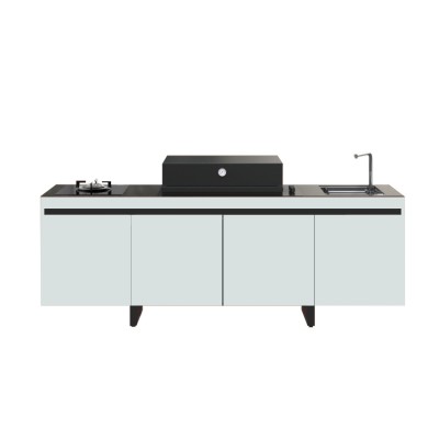 Fògher Agher cucina da esterno monoblocco J.Bastianich 240 cm acciaio inox