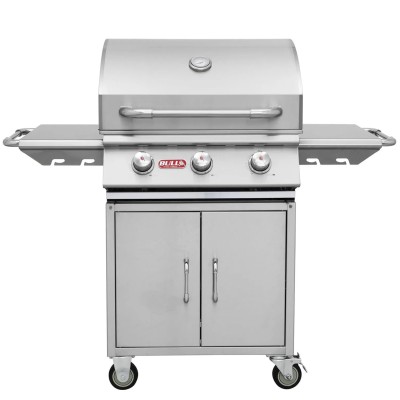 Bull Steer Methangrill ng mit Edelstahlwagen
