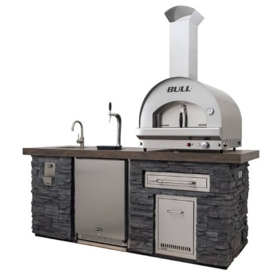 Bull 31099 cucina da esterno con forno pizza a legna 243 cm gres