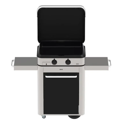 Eno Combo Enosign 65 cm plancha gas con carrello 126 cm inox - nero