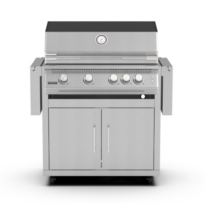 Brabura Fusion 400 rs barbecue con carrello 160 cm inox