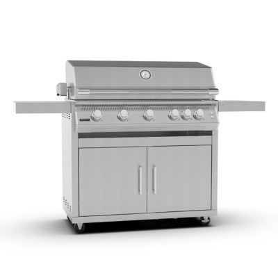 Brabura Fusion 500 rs barbecue con carrello 180 cm inox