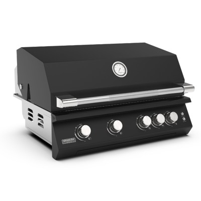 Brabura Fusion 400 rm barbecue da incasso 80 cm nero