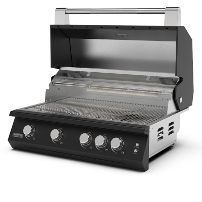 Brabura Fusion 400 rm barbecue da incasso 80 cm nero