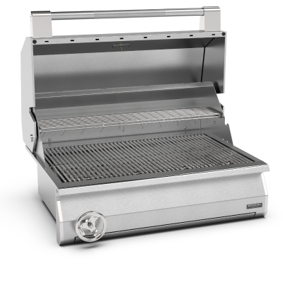 Brabura bcg0001 Ember 800 barbecue a carbone con carrello 160 cm inox
