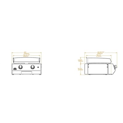 Brabura bgg0003 Original 20 piastra da appoggio / incasso 56 cm inox