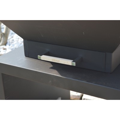 Oveneat Bbq - Plancha barbecue a legna da appoggio 81 cm antracite