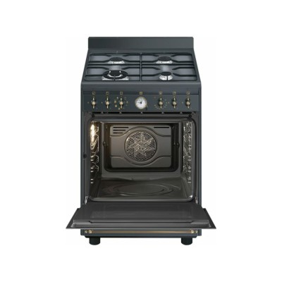 Smeg co60gma 60cm Gas-Arbeitsplattenherd anthrazit
