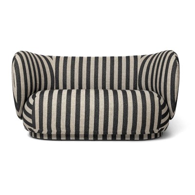 Ferm Living Rico Louisiana divano 2 posti 150 cm sabbia - nero