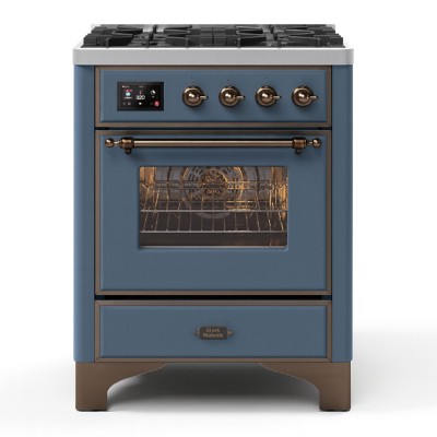 Ilve m07dne3/bg Majestic 70cm blue-gray gas countertop kitchen