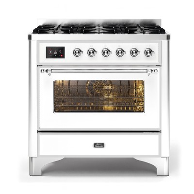 Ilve m096dne3/wh cucina a gas da appoggio 90 cm Majestic bianco