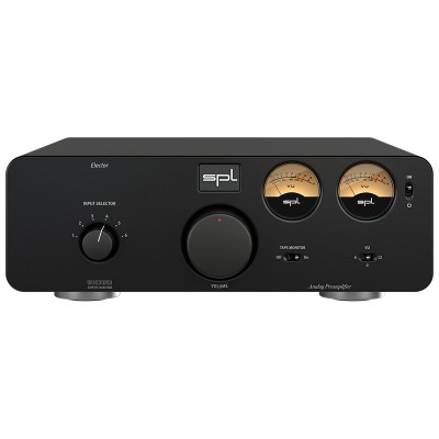SPL Elector Hi-Fi Stereo Preamplifier Black, Silver and Red